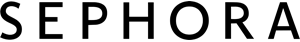 Logo sieci perfumerii Sephora przedstawiające minimalistyczny, czarny napis „SEPHORA” wielkimi literami na jasnym tle.